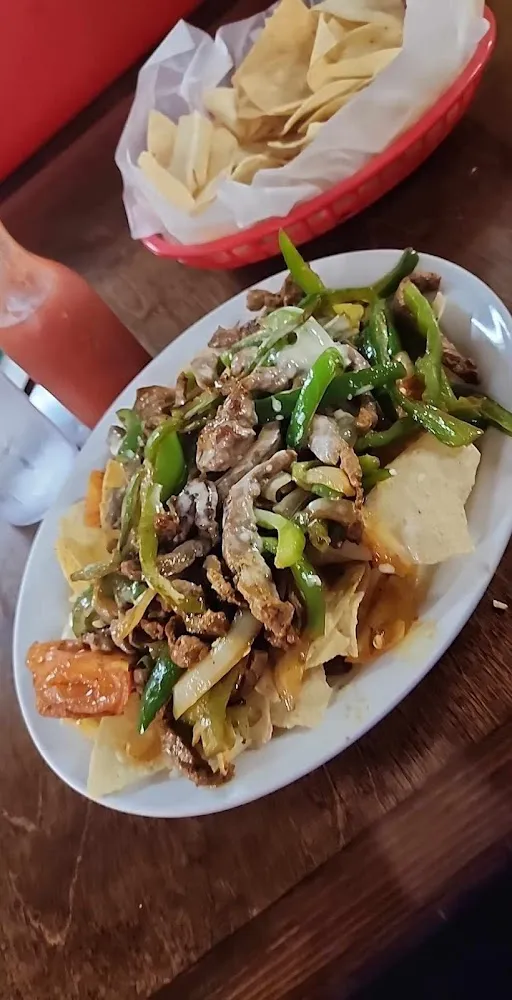 Asada Nacho with Fresh Grilled Jalapeños